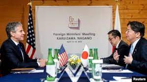 Diplomáticos del G7 debaten respuestas a invasión de Rusia a Ucrania y amenazas de China