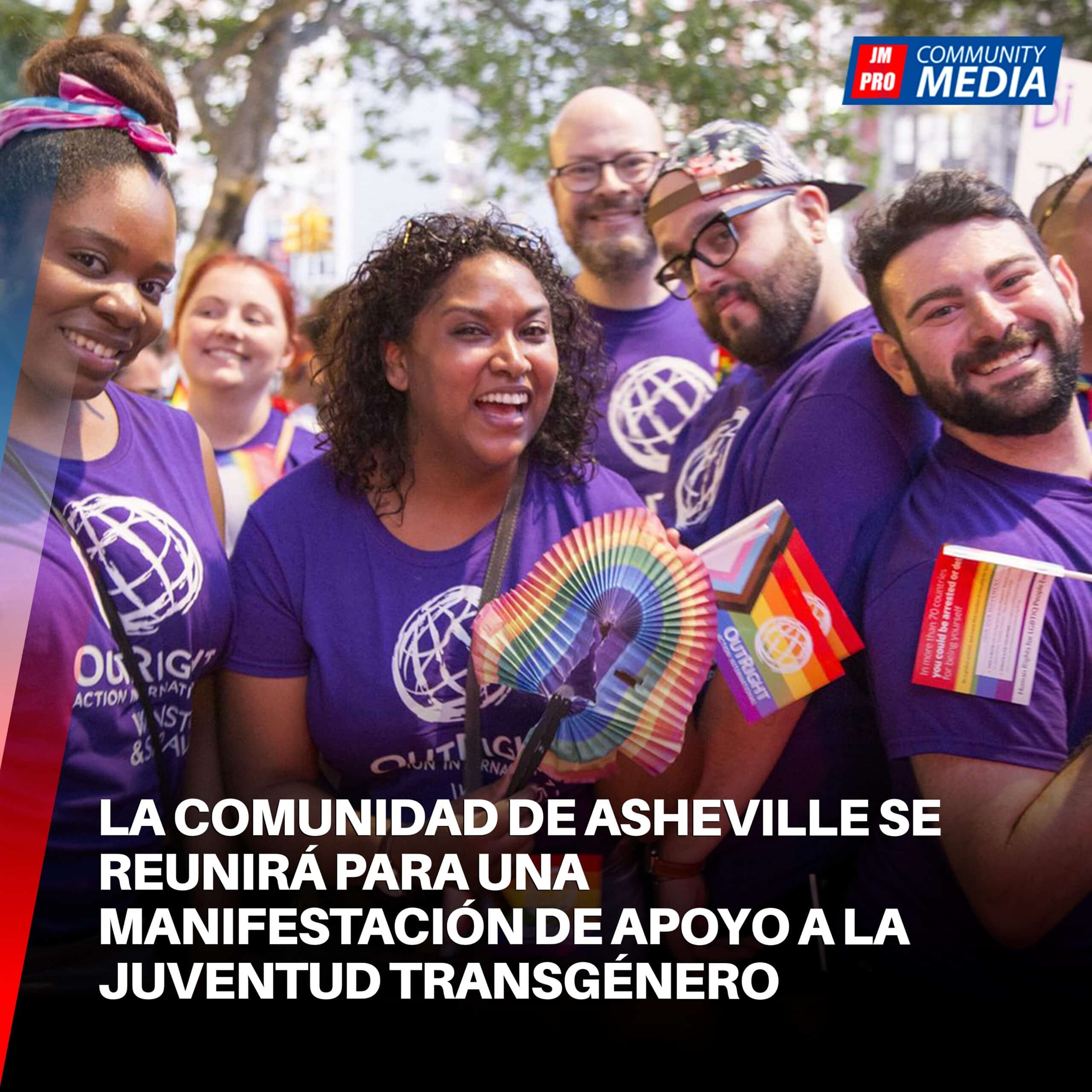 La comunidad de Asheville se reunirá para una manifestación de apoyo a la juventud transgénero