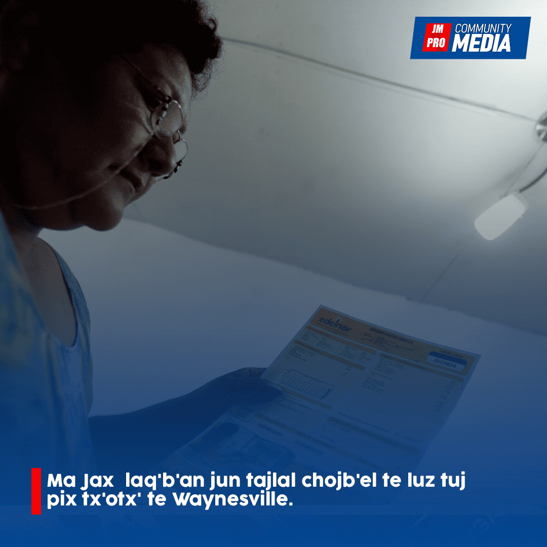 Ma Jax  laq’b’an jun tajlal chojb’el te luz tuj pix tx’otx’ te Waynesville.