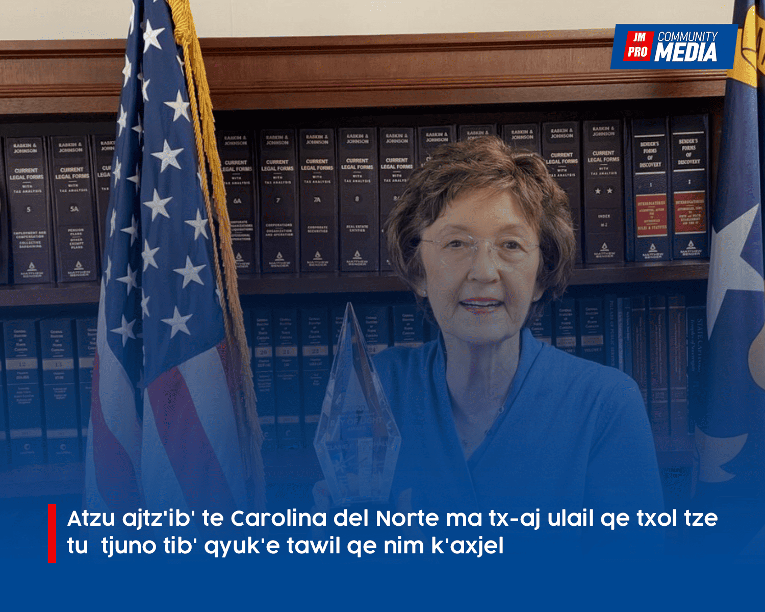 Atzu ajtz’ib’ te Carolina del Norte ma tx-aj ulail qe txol tze tu  tjuno tib’ qyuk’e tawil qe nim k’axjel