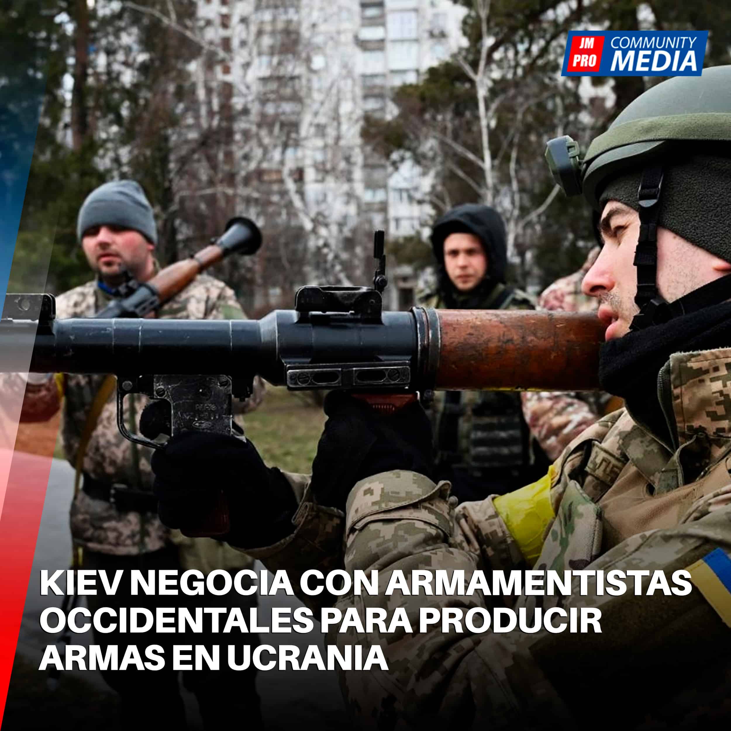 Kiev negocia con armamentistas occidentales para producir armas en Ucrania