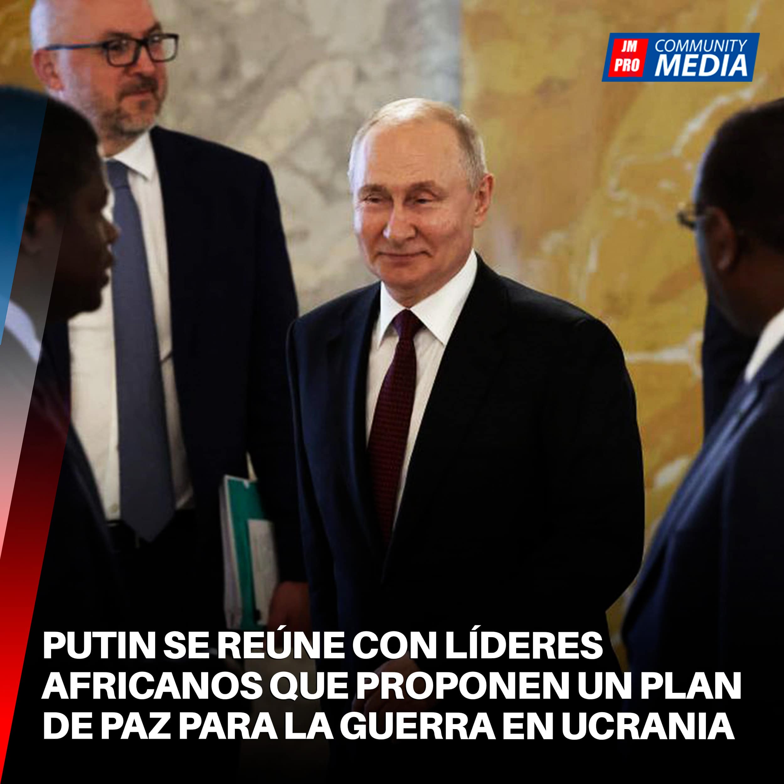 Putin se reúne con líderes africanos que proponen un plan de paz para la guerra en Ucrania
