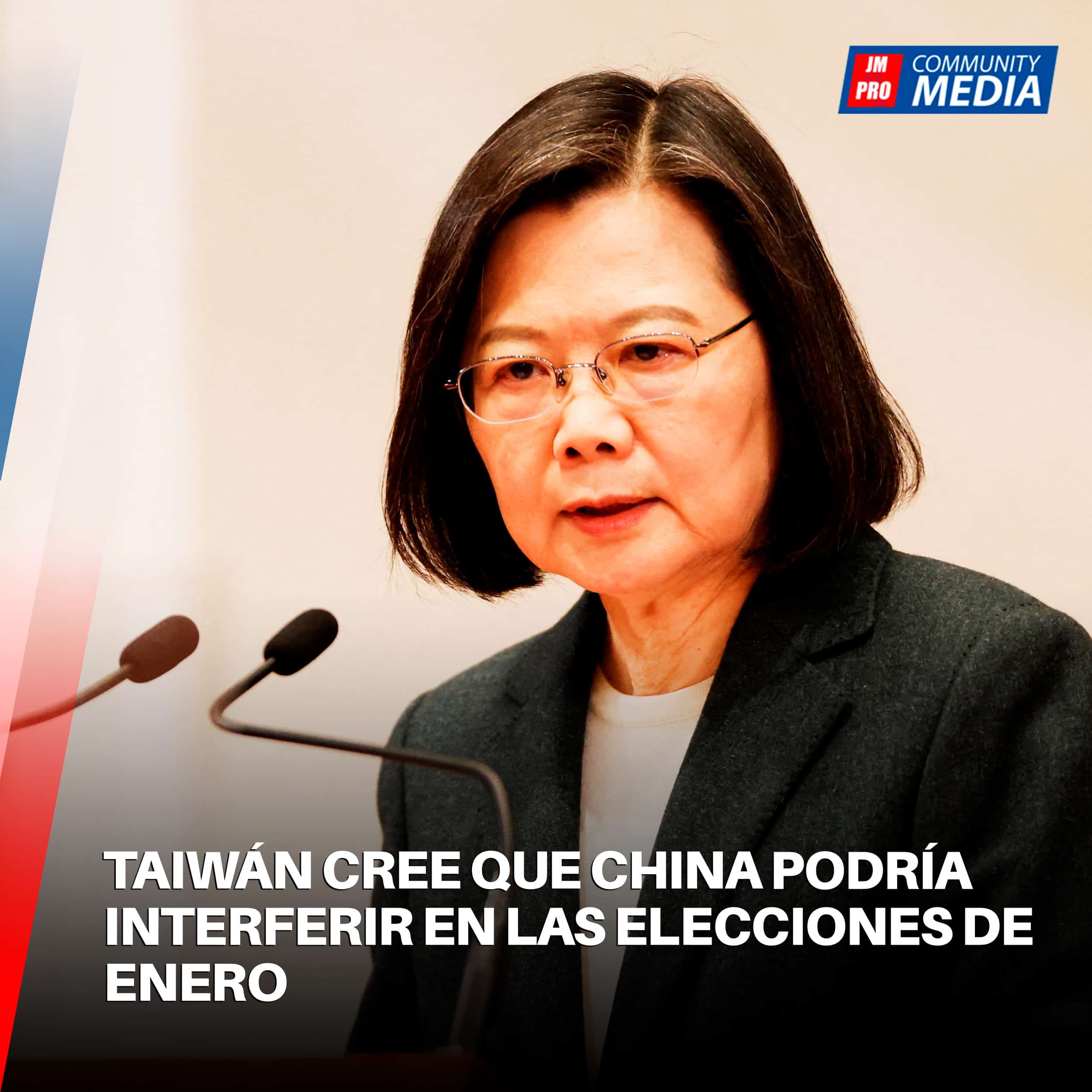 Taiwán cree que China podría interferir en las elecciones de enero