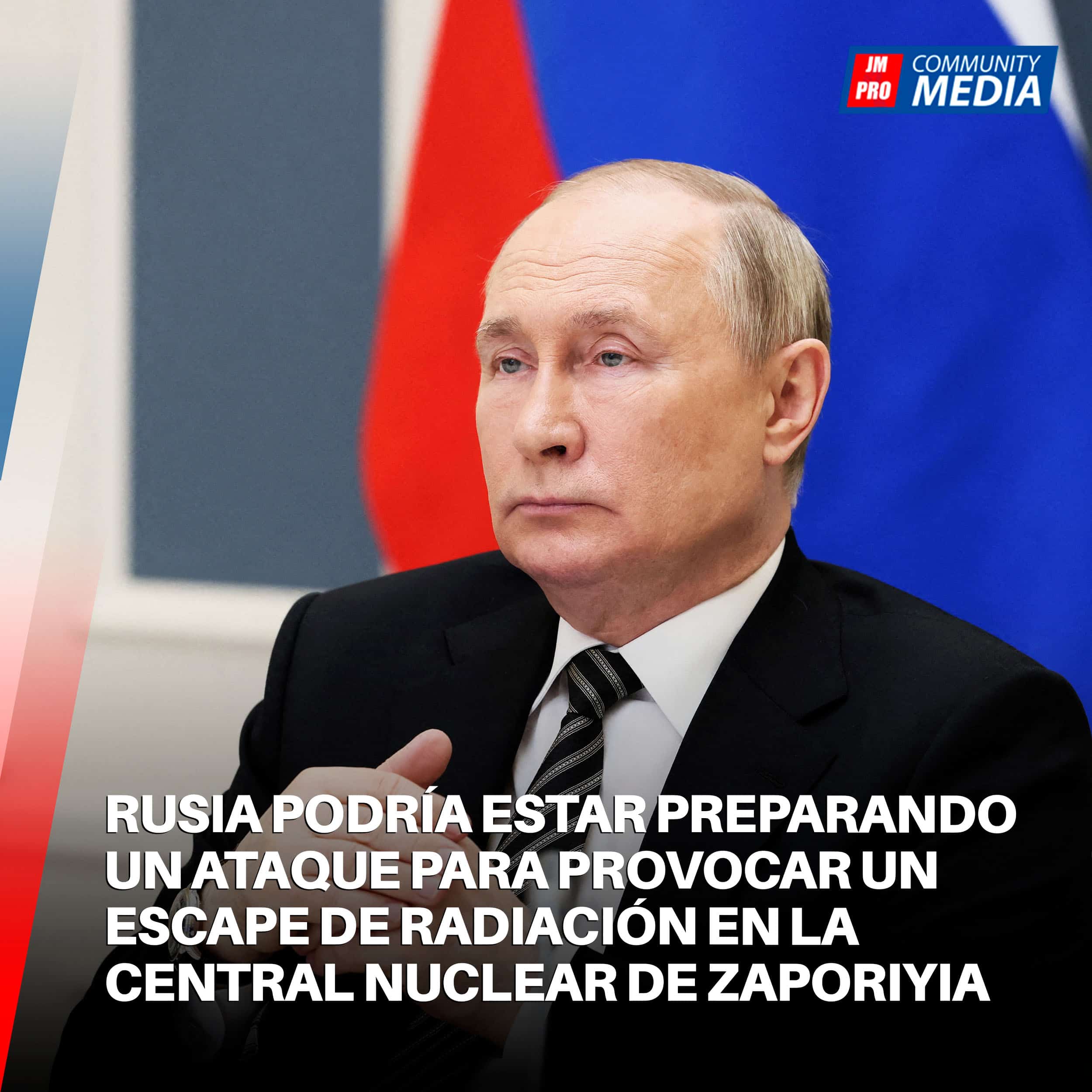 Rusia podría estar preparando un ataque para provocar un escape de radiación en la central nuclear de Zaporiyia