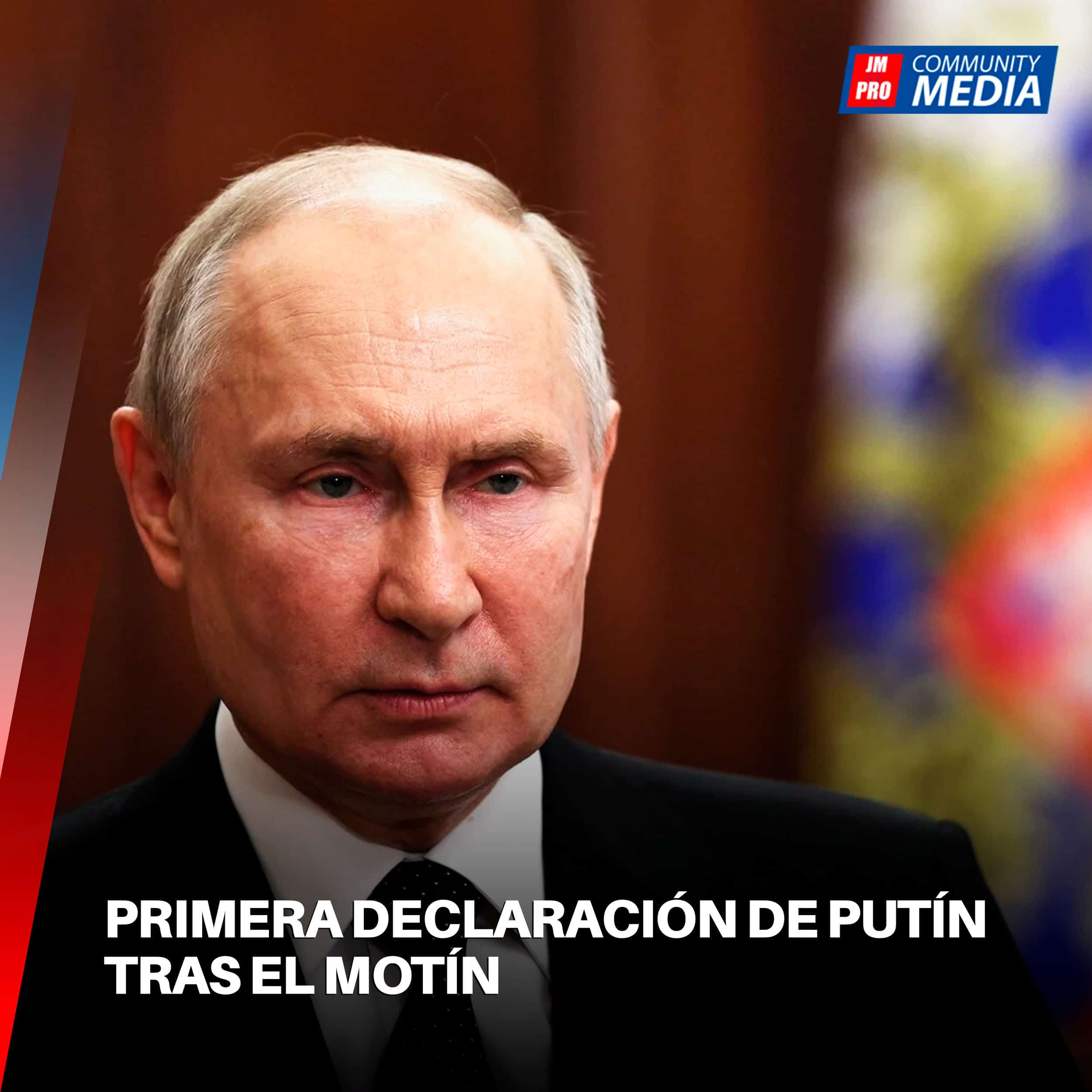 Primera declaración de Putín tras el motín