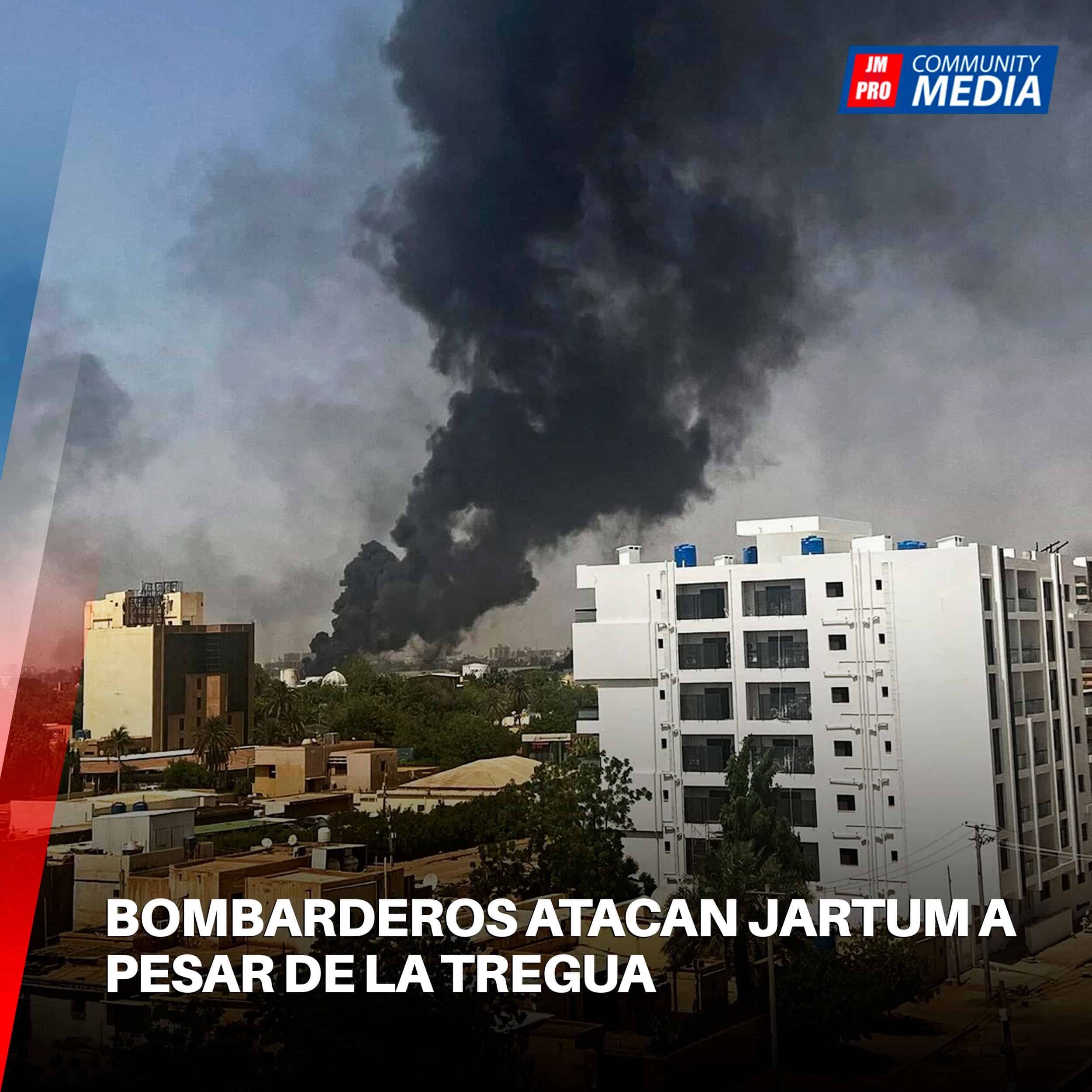 Bombarderos atacan Jartum a pesar de la tregua