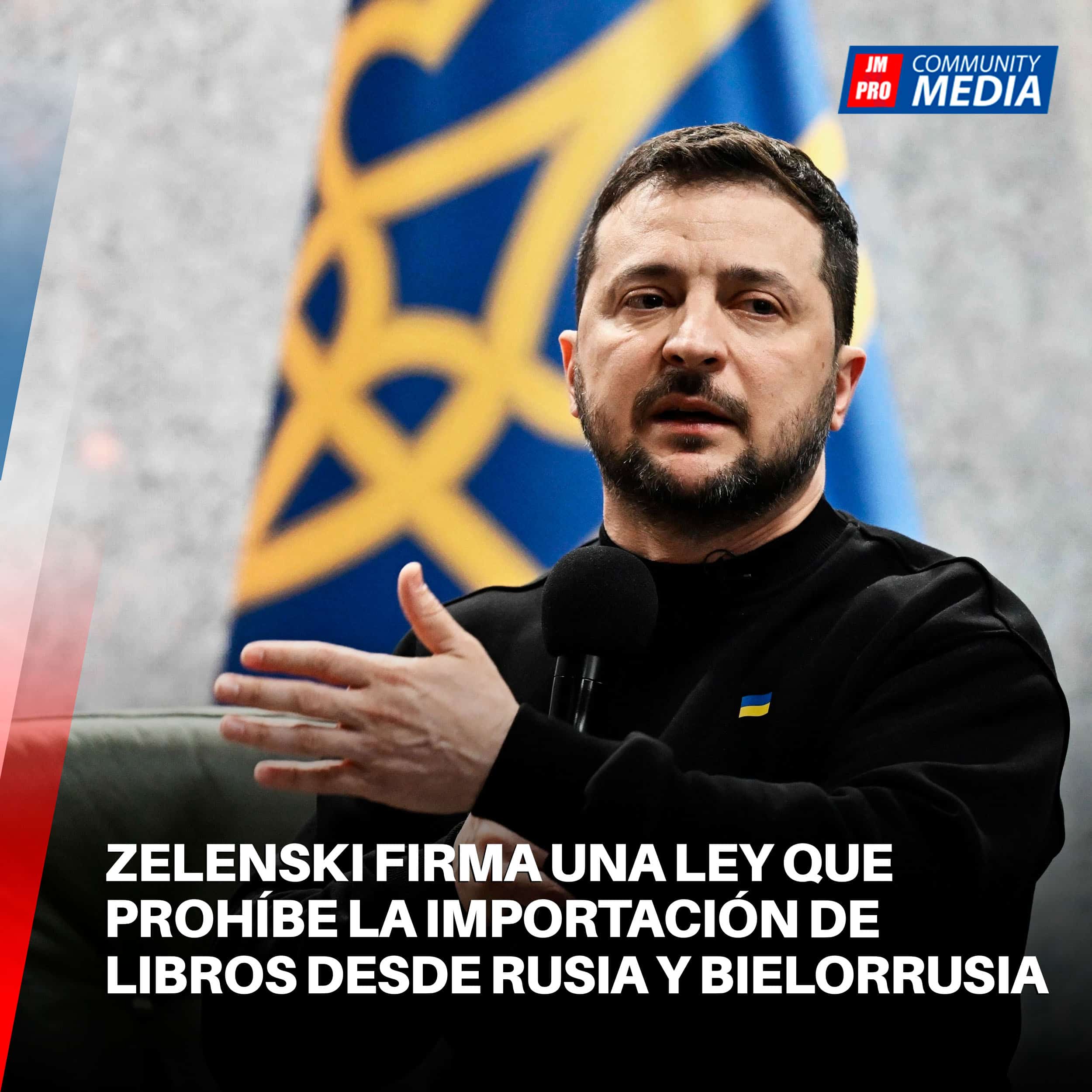 Zelenski firma una ley que prohíbe la importación de libros desde Rusia y Bielorrusia