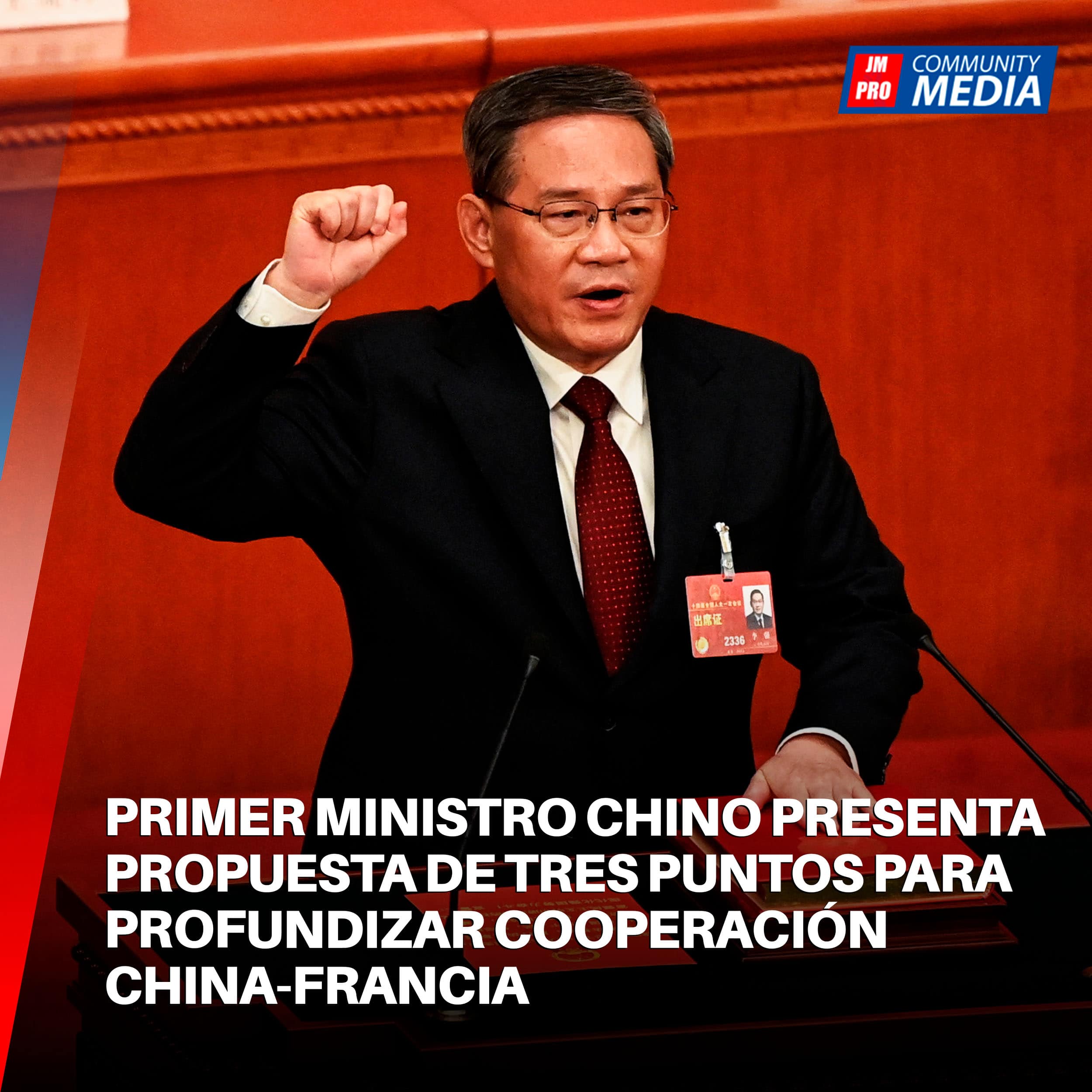 Primer ministro chino presenta propuesta de tres puntos para profundizar cooperación China-Francia