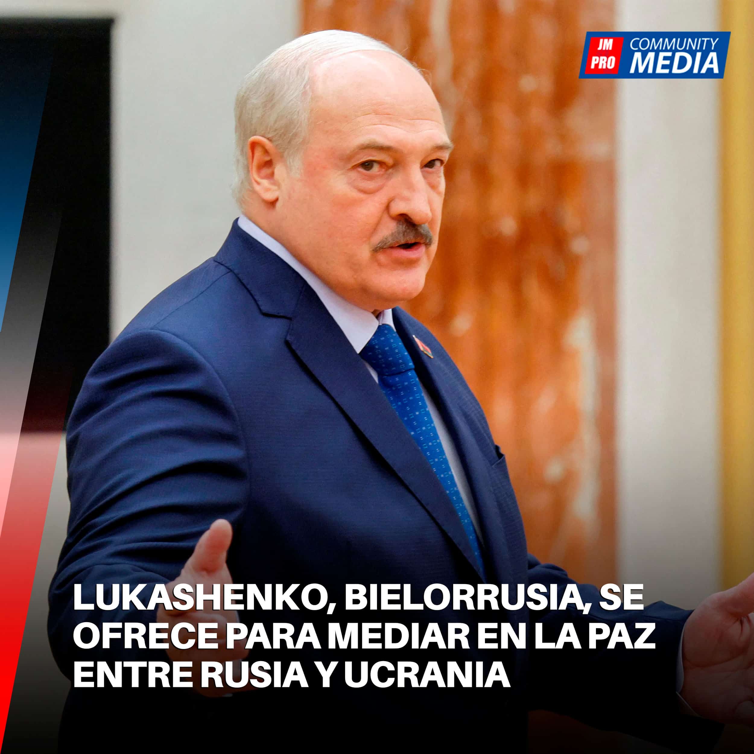 Lukashenko, Bielorrusia, se ofrece para mediar en la paz