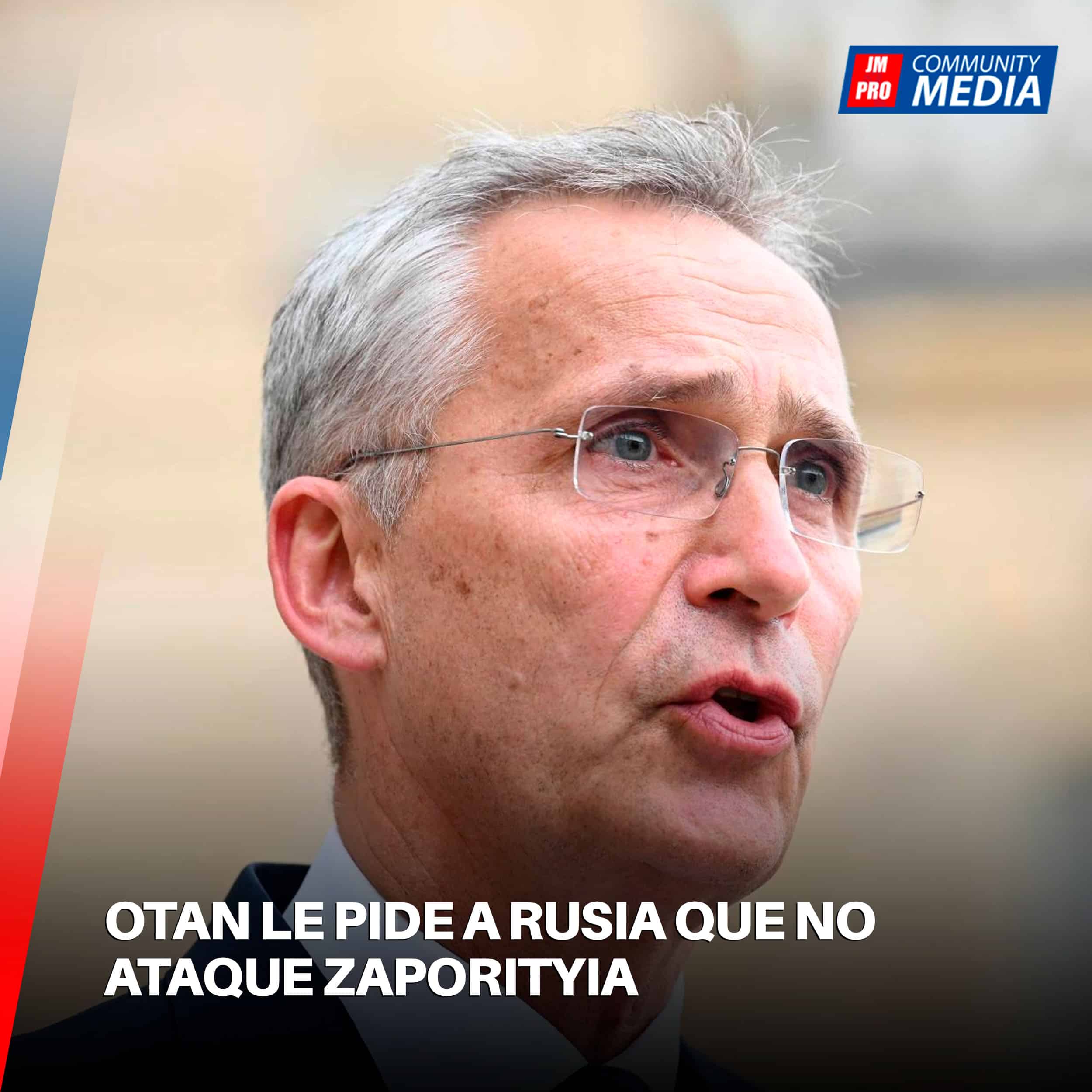Otan le pide a Rusia que no ataque Zaporityia