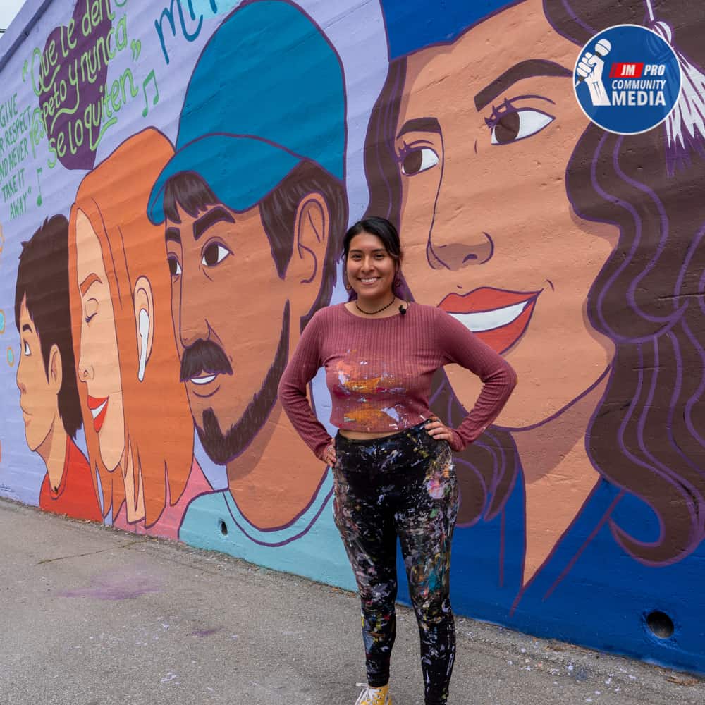 Mural “Eres un orgullo latino” se pinta en el centro de Asheville