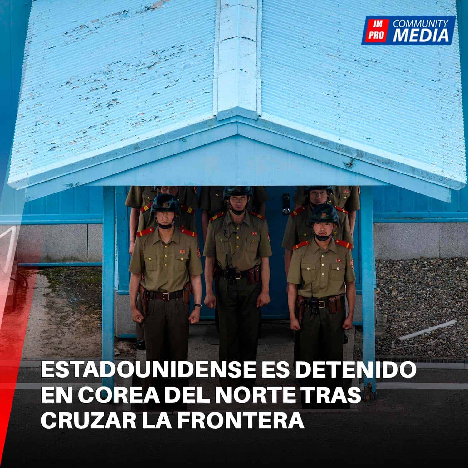 Estadounidense es detenido en Corea del Norte tras cruzar la frontera