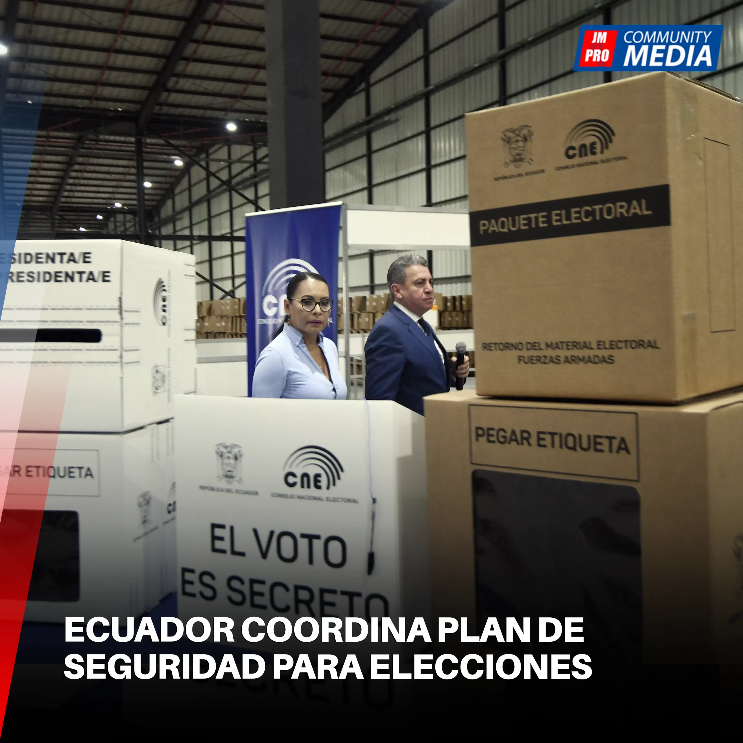 Ecuador coordina plan de seguridad para elecciones