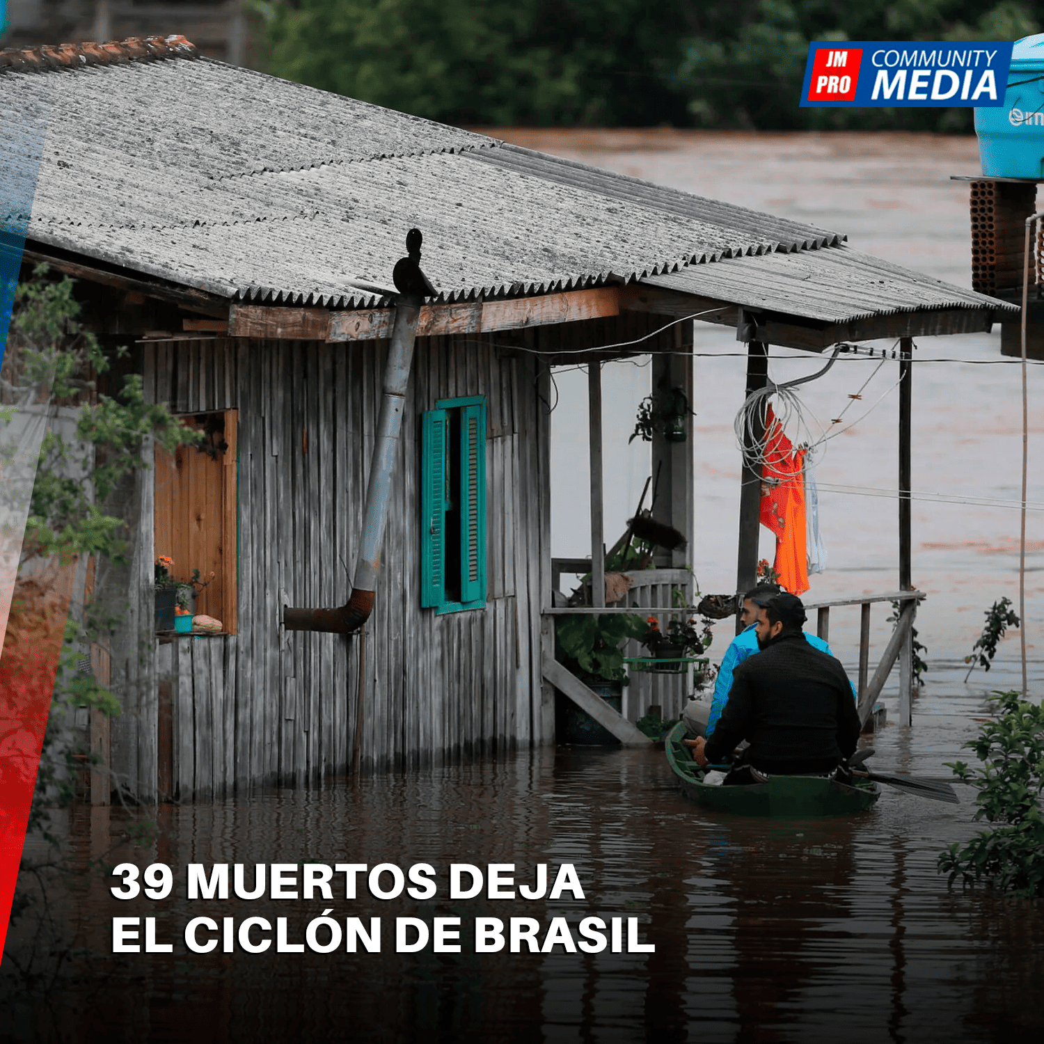 39 muertos deja el ciclón de Brasil 