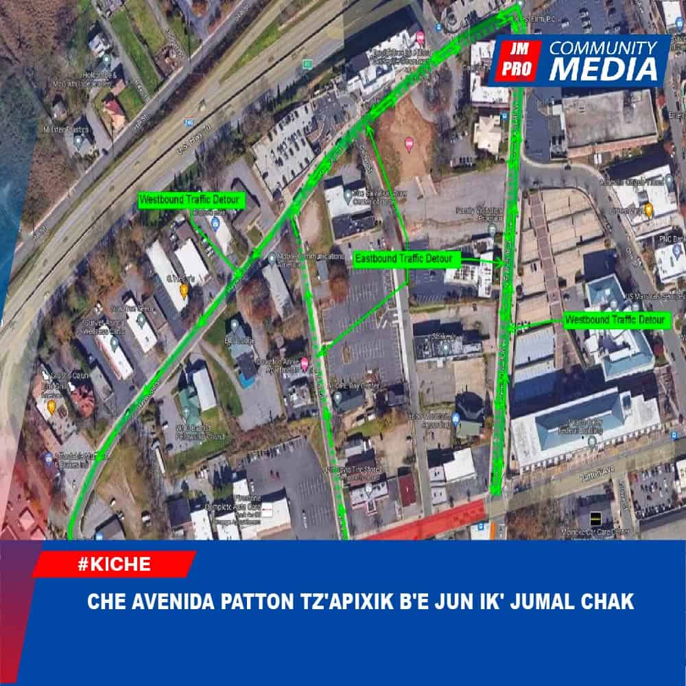 Che Avenida patton tz’apixik b’e jun ik’ jumal chak.