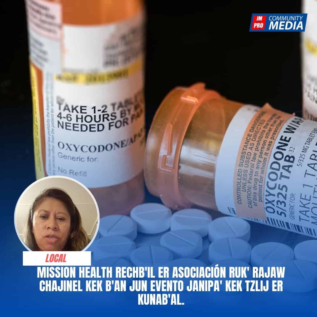Mission Health en asociación con agencias policiales organizarán un evento de devolución de medicamentos.