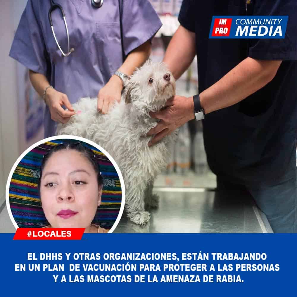 El DHHS y otras organizaciones, están trabajando en un plan de vacunación para proteger a las personas y a las mascotas de la amenaza de rabia.
